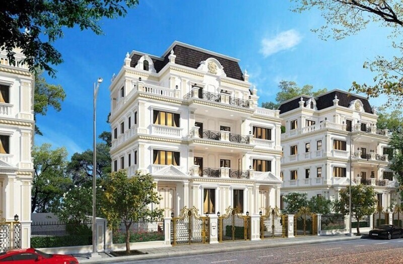 Thi công biệt thự 5 tầng cổ điển trọn gói tại Ninh Bình