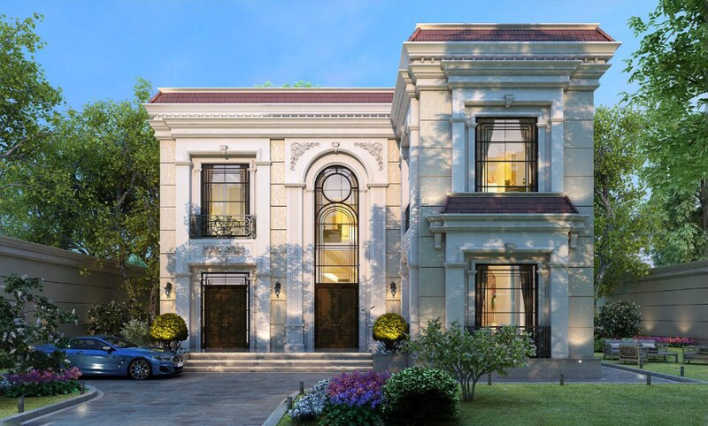 Thiết kế biệt thự 2 tầng cổ điển tại Ninh Bình