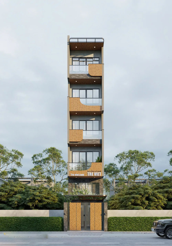 Thi công nhà ống 5 tầng hiện đại trọn gói tại Ninh Bình