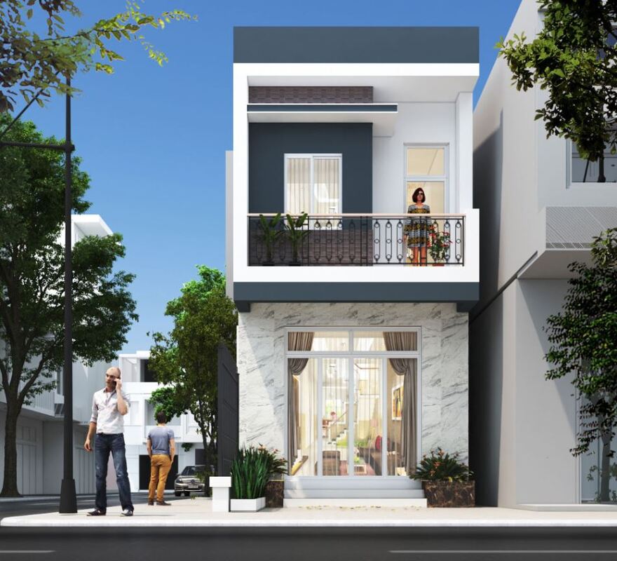 Thi công trọn gói nhà ống 2 tầng tại Ninh Bình