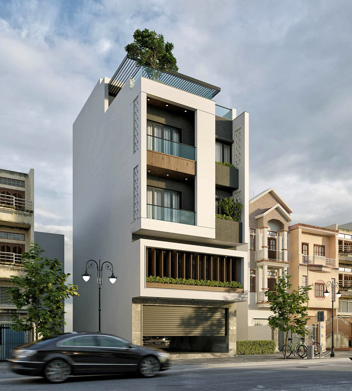 Thi công trọn gói nhà ống 5 tầng tại Ninh Bình