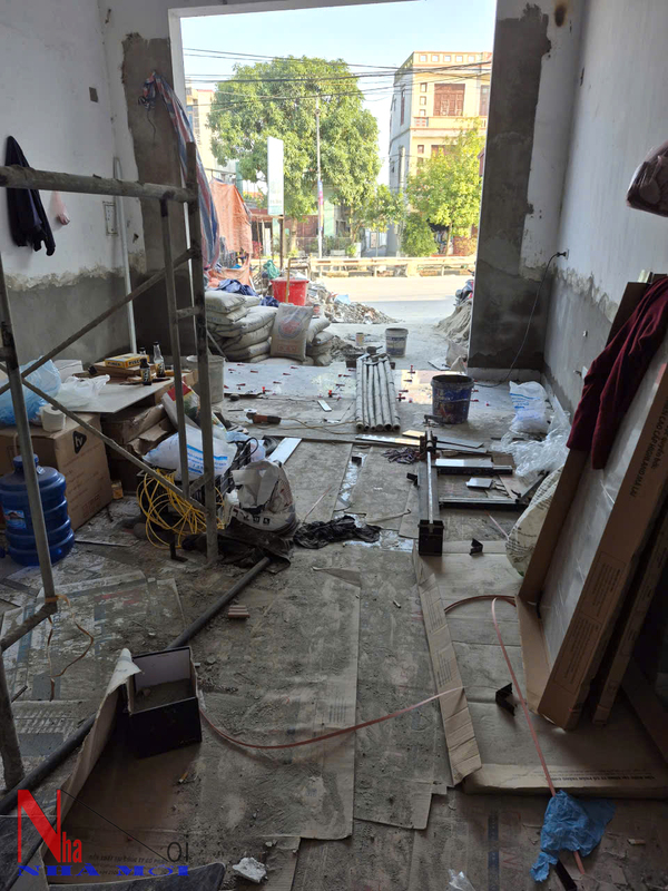 Tiến độ thi công cải tạo nhà anh Vũ Quốc Việt tại Hải Hậu, Nam Định