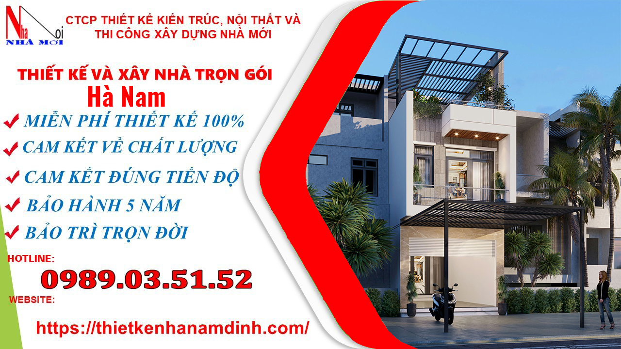 Xây nhà trọn gói tại Hà Nam_ nhà ống 2 tầng