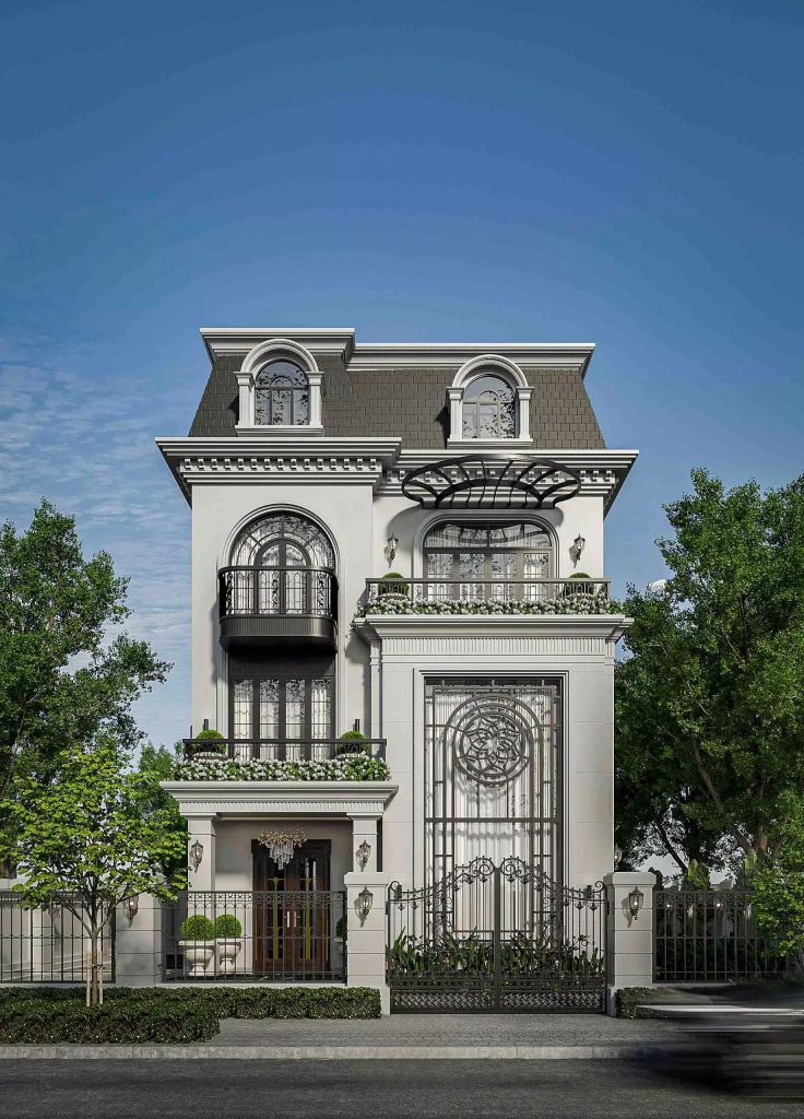 biệt thự tân cổ điển 3 tầng