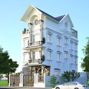 Biệt thự 4 tầng mái thái