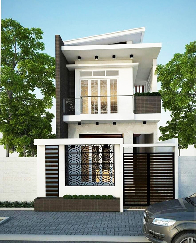 Mẫu thiết kế nhà ống 2 tầng hiện đại, tối ưu không gian sống (Nguồn: Internet)