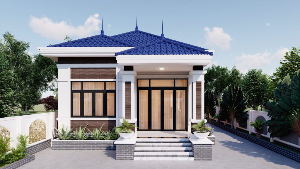 thiết kế biệt thự 1 tầng hiện đại tinh tế và đẳng cấp