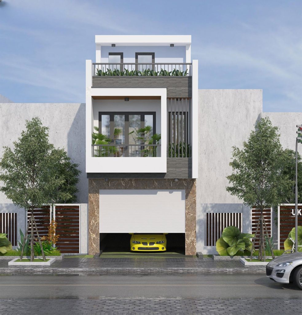 Mẫu nhà ống 2 tầng hiện đại đẹp, xu hướng thiết kế mới nhất (nguồn: internet)