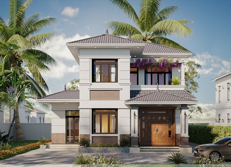 Biệt thự 2 tầng mái Nhật hiện đại sang trọng, nâng tầm không gian sống