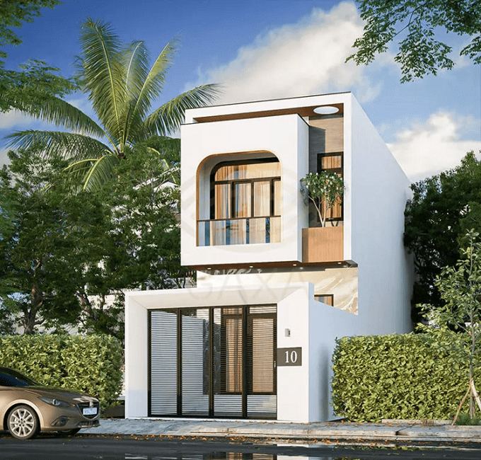 Nhà Ống 2 Tầng Hiện Đại Đẹp – Phong Cách Trẻ Trung, Thời Thượng