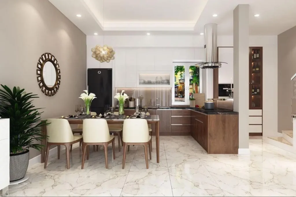 mẫu thiết kế phòng bếp hiện đại ,tiện ích